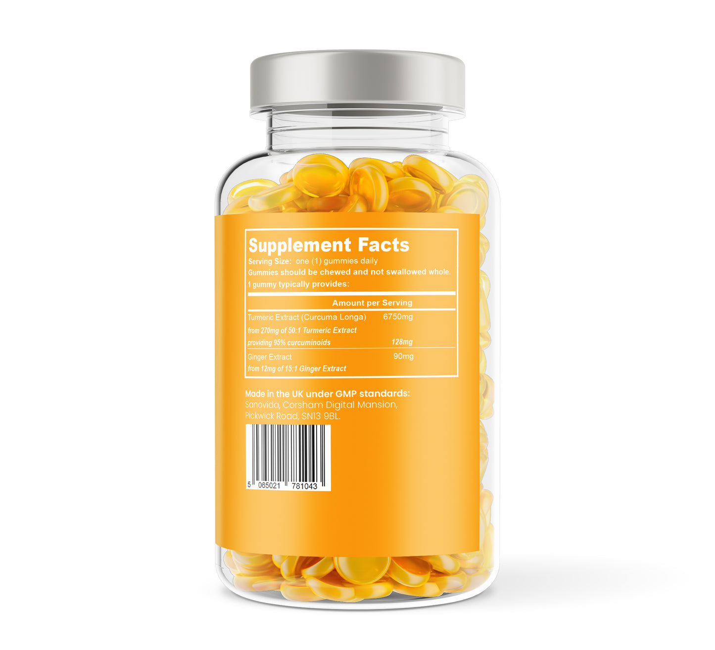 TURMERIC & GINGER GUMMIES x 60